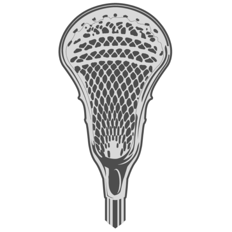 Men's Lacrosse Stick Head Vector Graphic Product Image