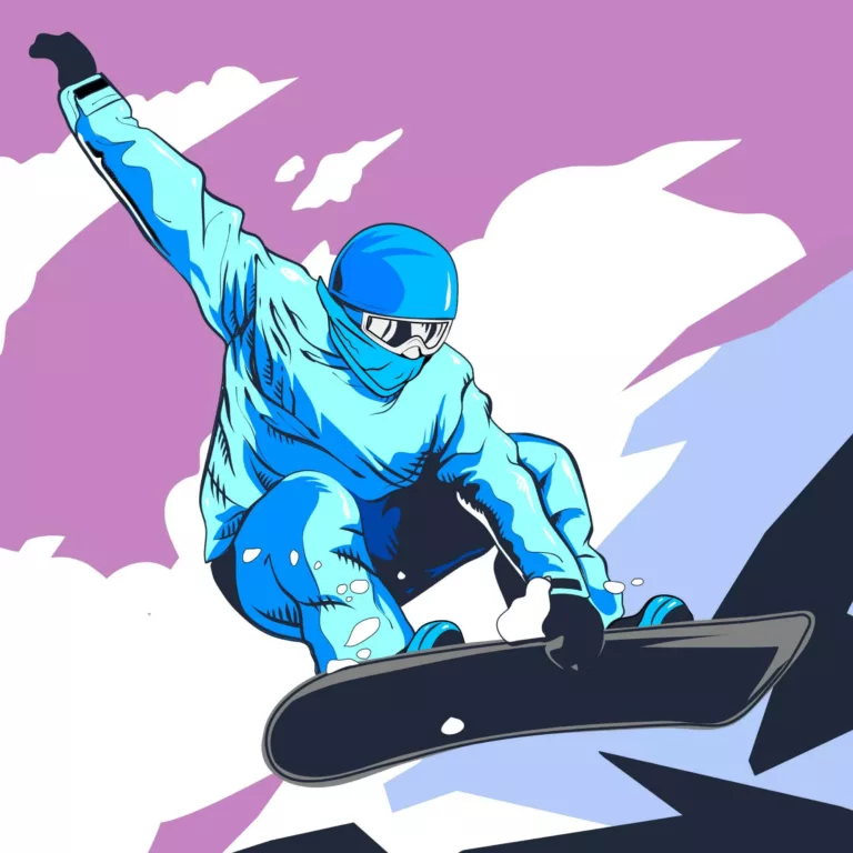 Snowboarding Vector Illustration Product Image
