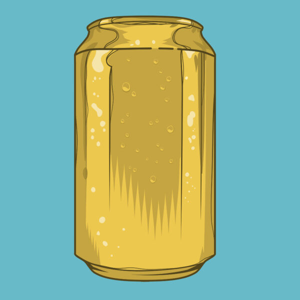 Beer Can Vector Illustration Product Image