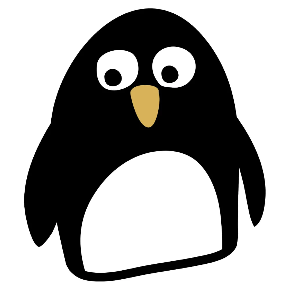 Cartoon Penguin SVG Vector Illustration Product Image