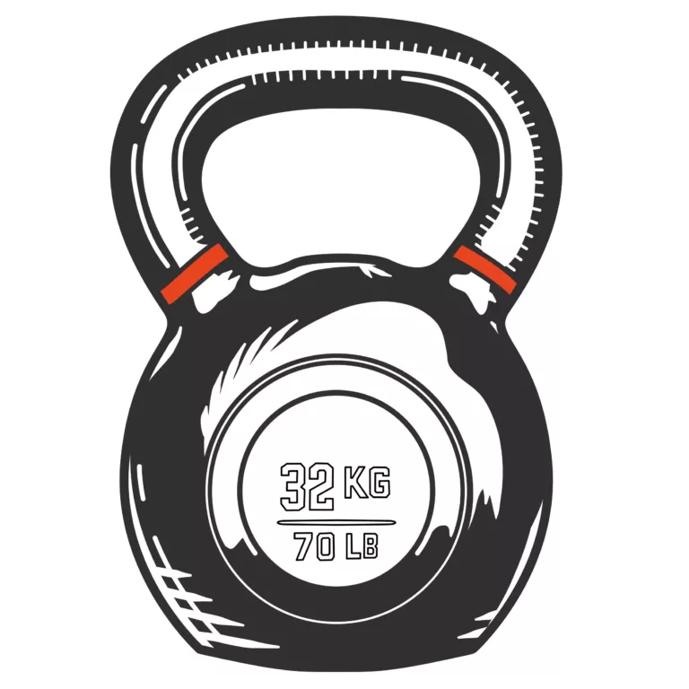 Fitness Kettlebell SVG Vector Illustration Product Image