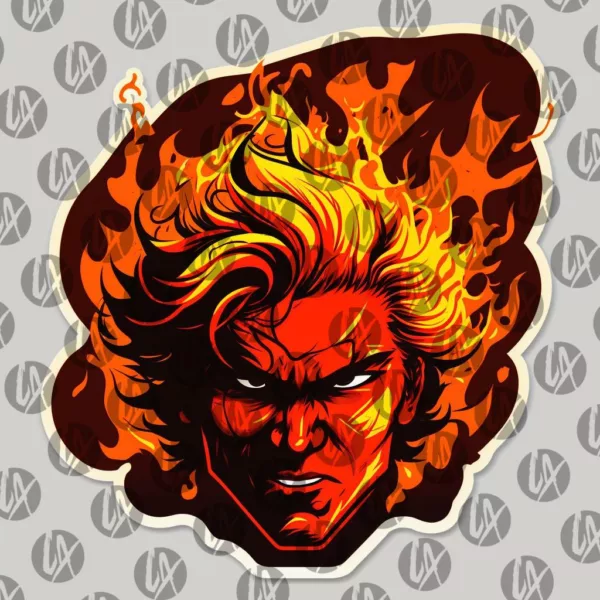 Fireball Face Illustration Stock Photo Sample