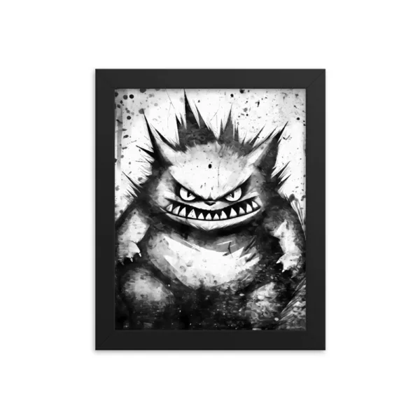 Gengar Pokemon Framed Poster