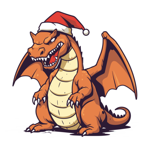 Pokemon Charizard Christmas vector SVG product image