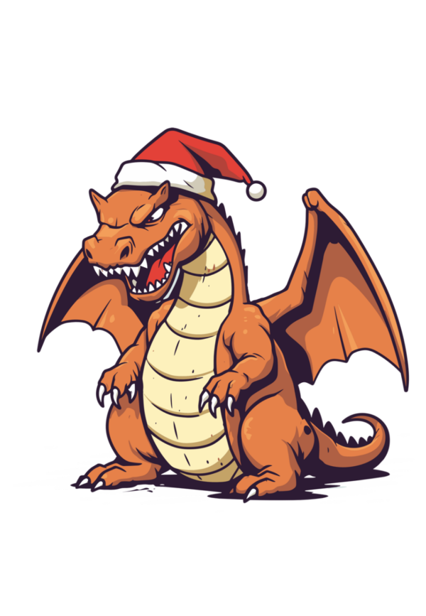 Pokemon Charizard Christmas vector SVG product image