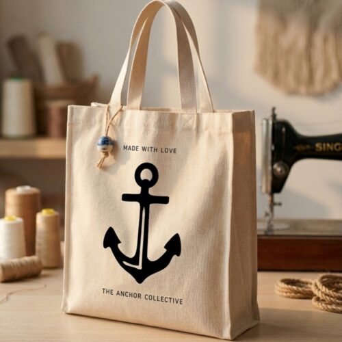 Anchor design on tote